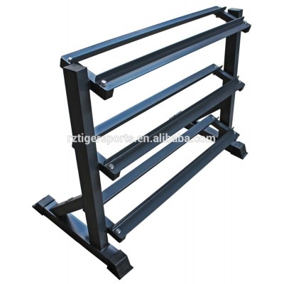 Top sale two or three tire hex dumbbell rack