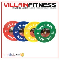 2014 hot sale colorful rubber bumper weight plate KG plates