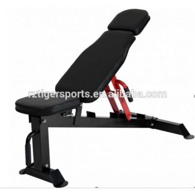 Adjustable dumbbell bench for gym equipment