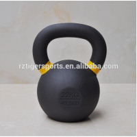 Custom logo powder coated cast iron kettlebell for gym